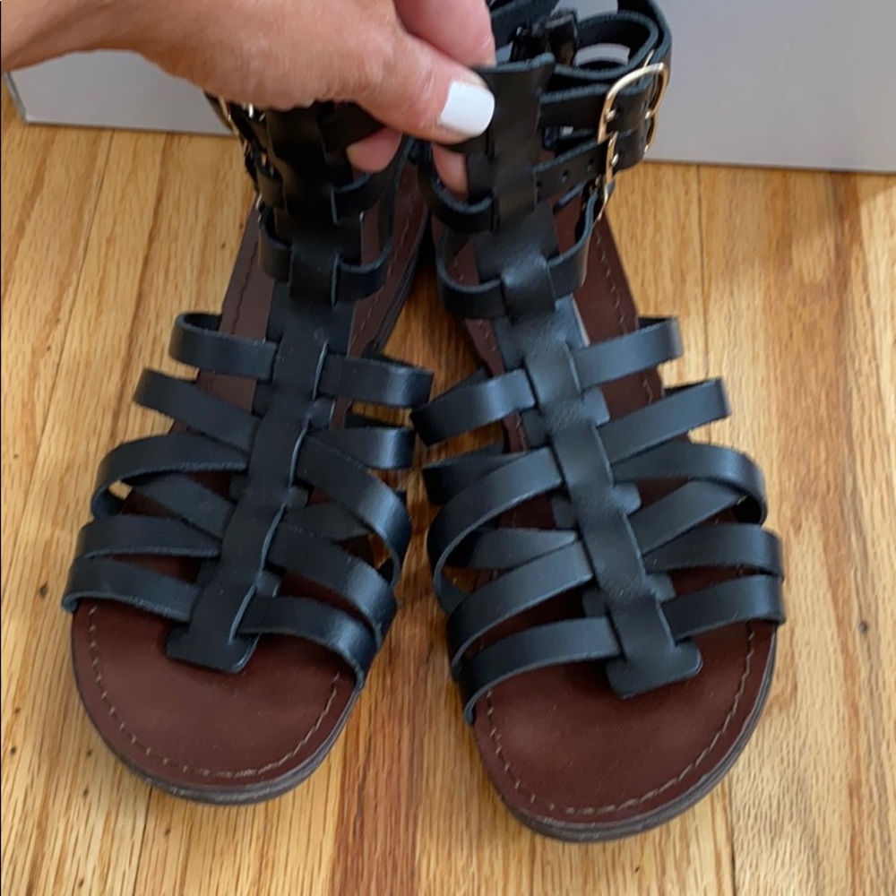 Steve Madden Gladiator Black Sandals